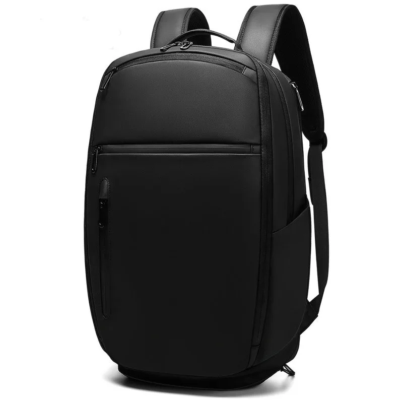 

New Waterproof PVC Back Pack Men Expandable Business Travel Backpack With Shoe Pocket 15.6 Inch Laptop Bagpack Mochila Daypack