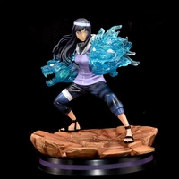 bandai naruto gk hyuga hinata two lion fighting gk figure statue can be exchanged for hand ornaments toys