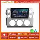 Автомобильное радио API30, Android 11, для Toyota FJ Cruiser J15 2006-2020, GPS, 2 Din, Carplay, аудио, стерео, DVD-плеер, 4G, LTE, Wi-Fi