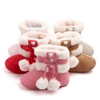 christmas warm baby girl boots shoes 2021 kids toddler first walkers winter baby booties girls shoes cute kids shoes new year