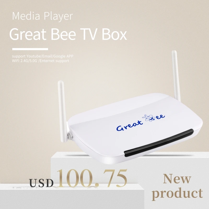 2021 Google Горячий Поиск Great Bee TV Box Smart Arabic IP | Электроника