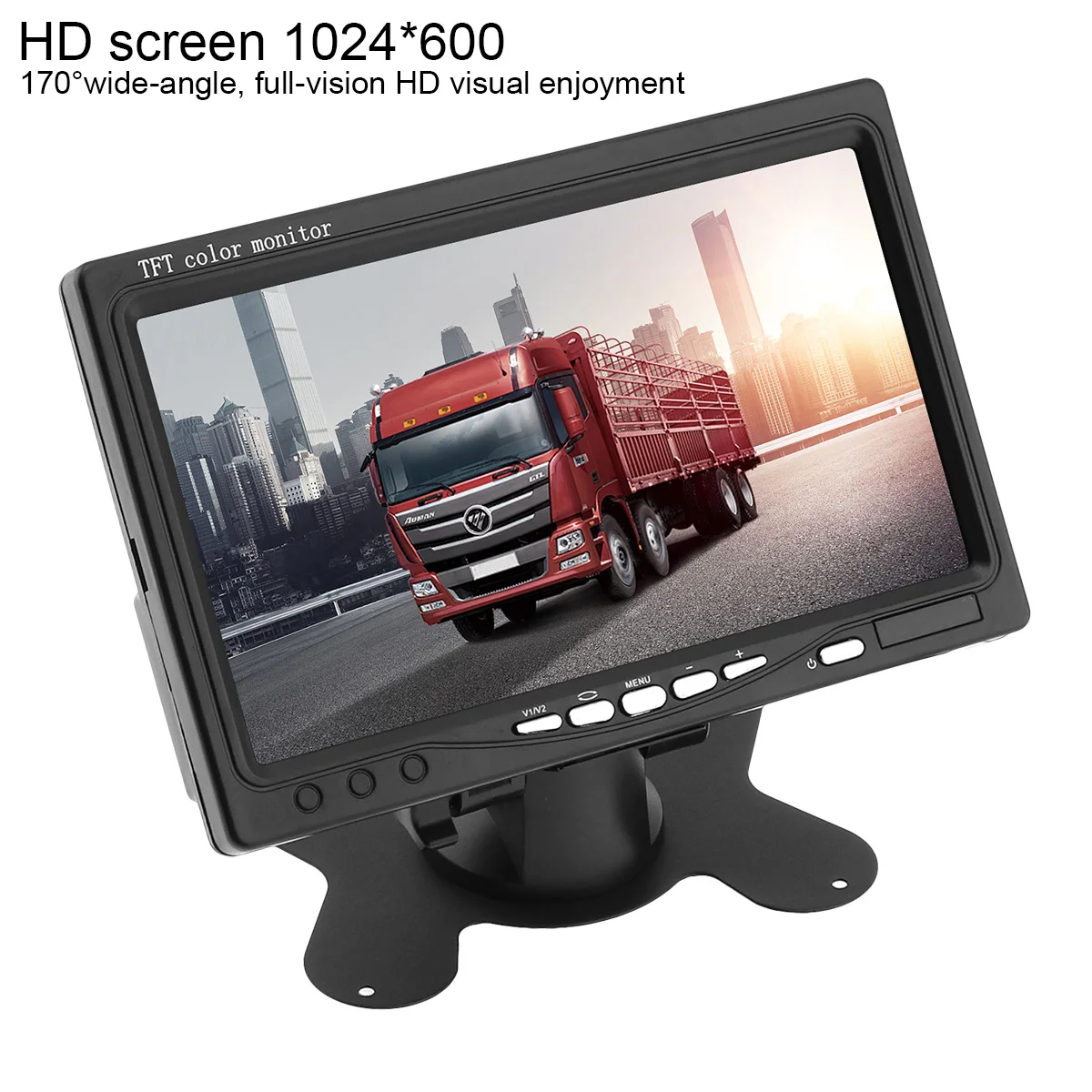 1024x600 7 дюймов ультра тонкий TFT lcd HD монитор Аудио Видео AV автомобильный домашний монитор яркий цвет с VGA интерфейсом