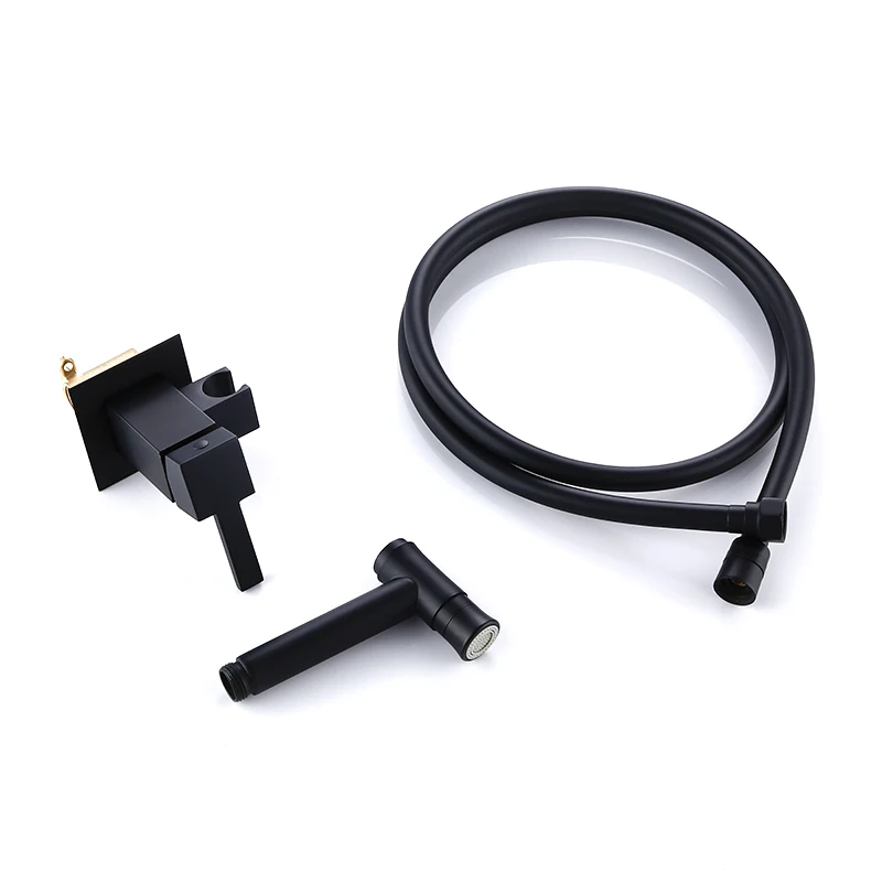 Smesiteli Высокое качество матовый черный для ванной Туалет Биде Опрыскиватель набор