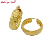 adixyn vintage earrings gold color copper hoop earrings jewelry for african women dubai ethiopia items n0319b