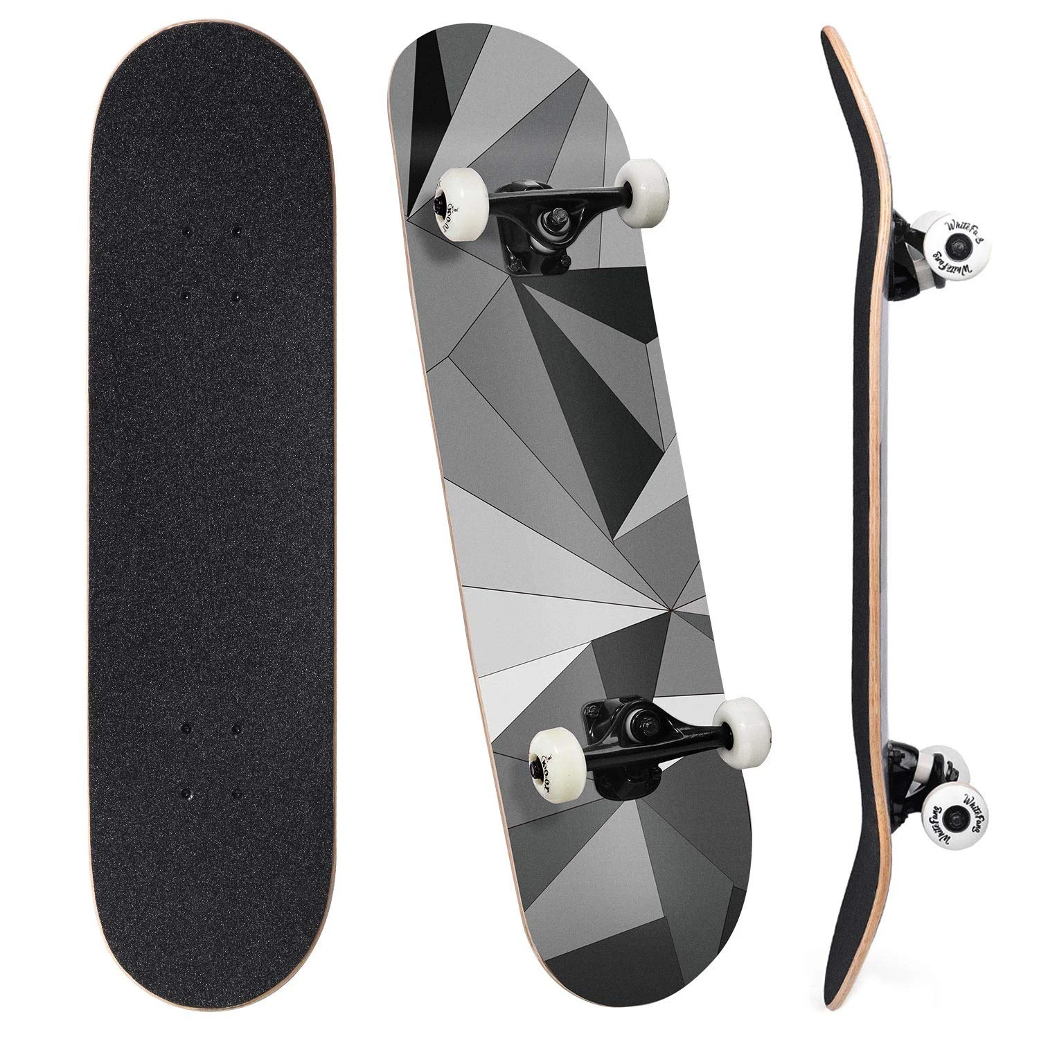 

Skateboards Complete Skateboard 31 x 7.88 for Kids, Youths, Teens, Beginners, and Adults, 7 Layers Radial Concave Standard Canad