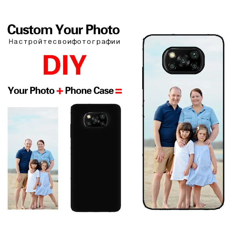 custom your photo case for xiaomi poco x3 nfc mi 10t pro lite iphone 6 7 8plus x 11pro max 12 glass tpu cover phone diy cases free global shipping