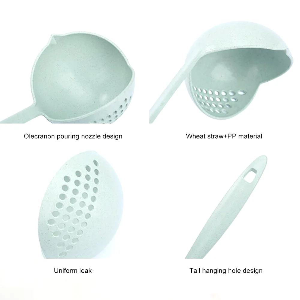 Двухв-одный суповой ложка с длинной ручкой, домашний дуршлаг, кулинарный коландер, кухонная лопата, пластиковая половник, столовые приборы, гаджеты.