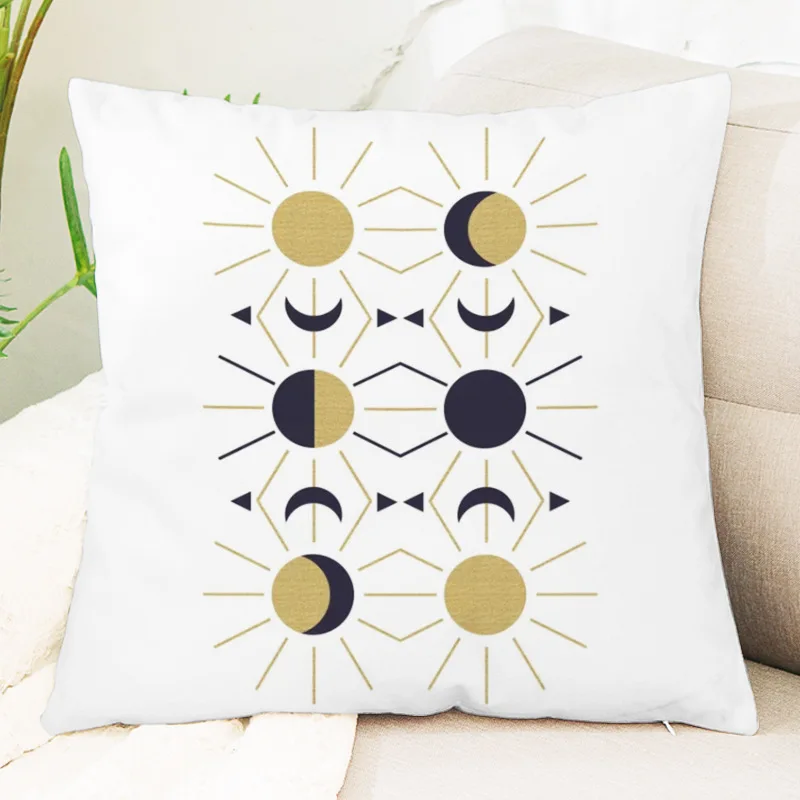 

HOT SALES Moon Colorful Cushion Cover Throw Pillow Case for Home Chair Sofa Decoration Square Pillowcases