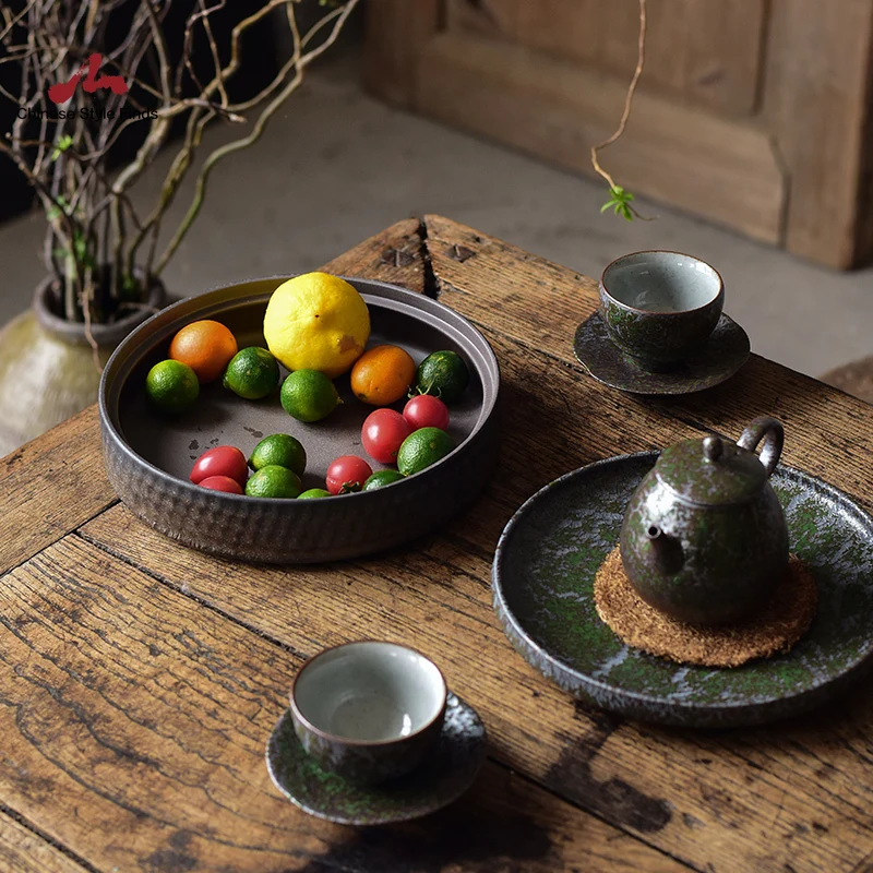 Чайный набор большие керамические чайные кадиды канистры китайские аксессуары