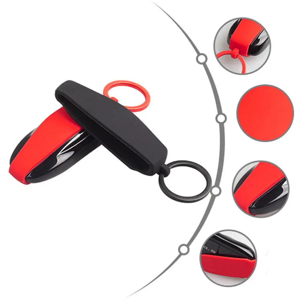 Силиконовый резиновый защитный чехол брелок для Tesla Model X Remote Keyless ключей