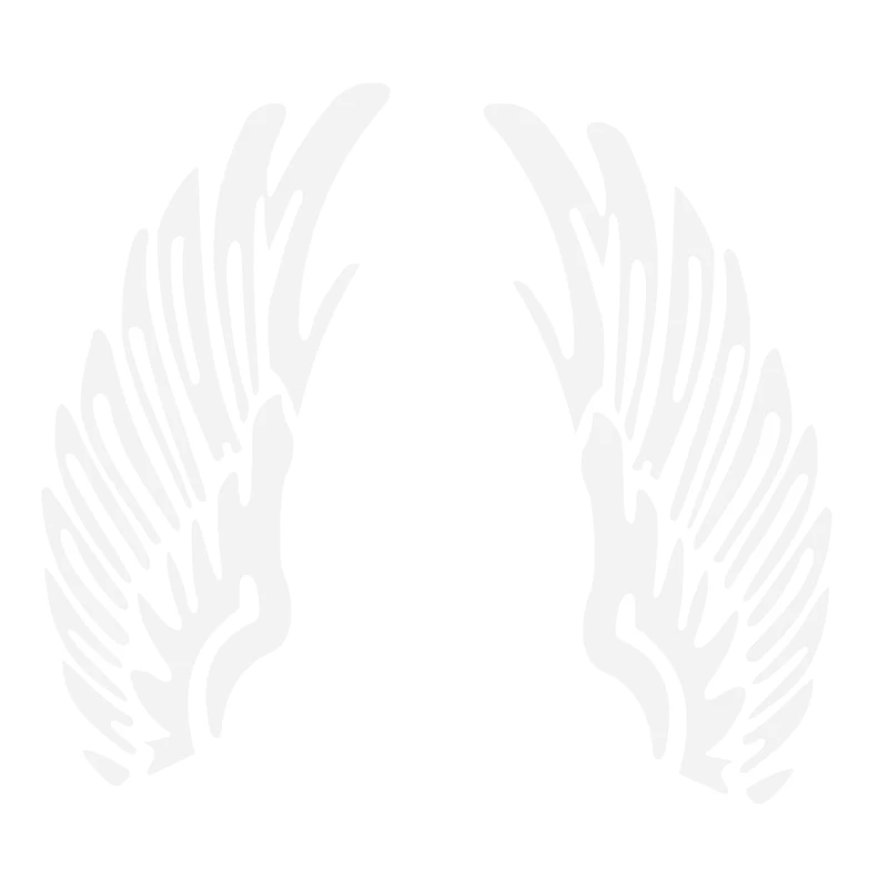 Белое крыло ангела автомобиль грузовик окно ноутбук настенные наклейки