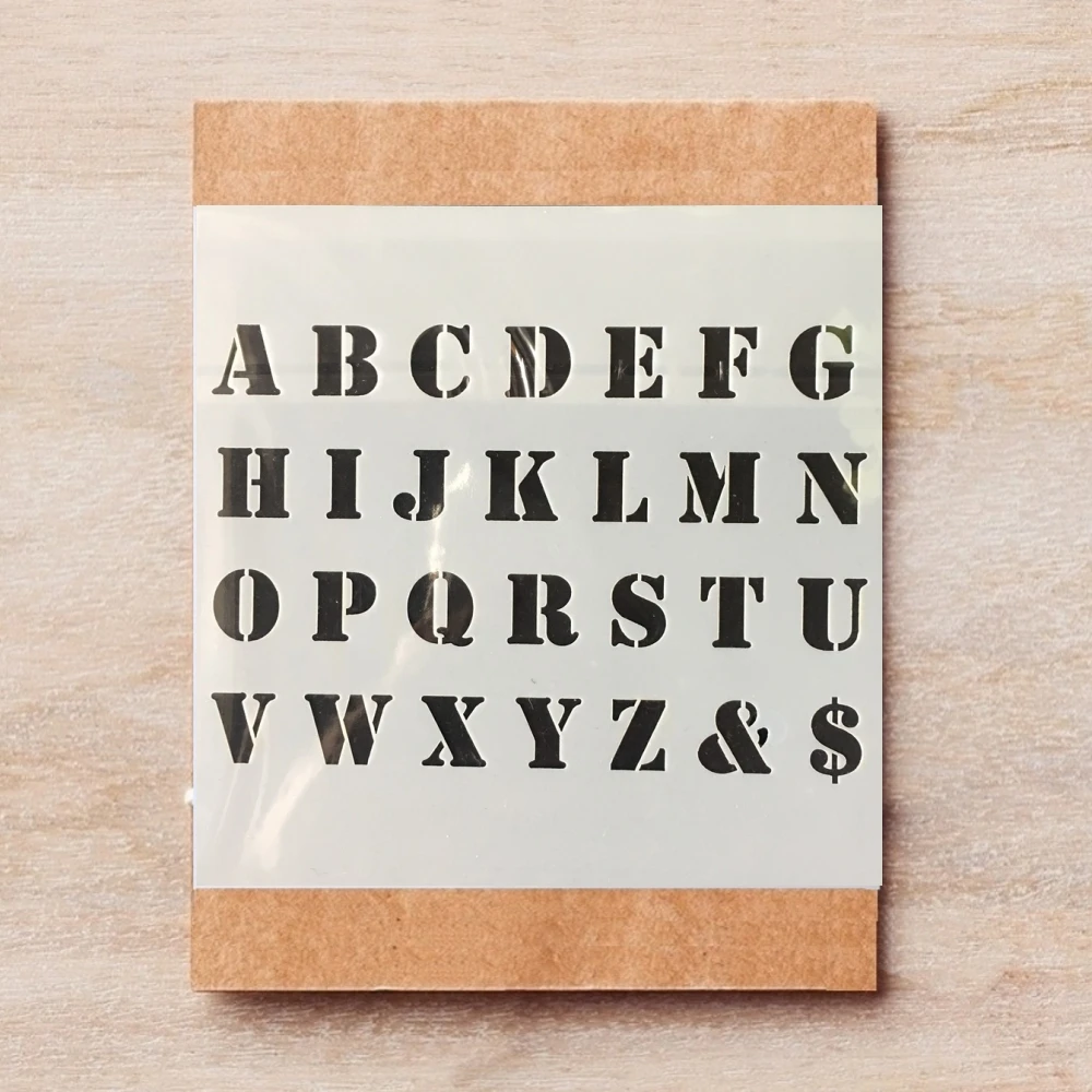 

15*15cm Alphabet Letters DIY Layering Stencils Painting Scrapbook Coloring Embossing Album Decorative Template