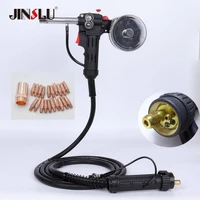 10ft 3 meters mig welder spool gun wire feeder aluminum welder use standard spool with euro connection 24v dc motor free nozzle