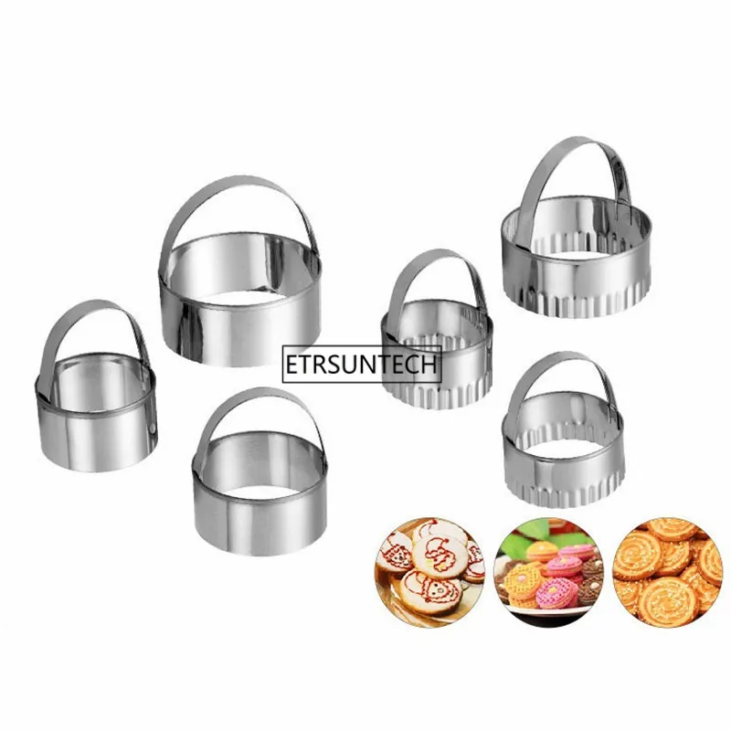 

50Set Round Shape Cake Biscuit Baking Mould DIY Cake Decorating Tools Cake Kitchen Baking Mould Set