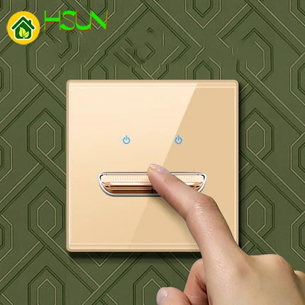 86 Тип шампанского переключатель с закаленным стеклом Сброс 1 2 3 4 gang 12 way Ретро