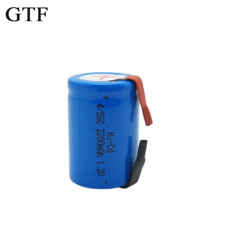 

Gtf rechargeable battery, 2 parts, sub-c 4/5 v 1.2 mah, with tab