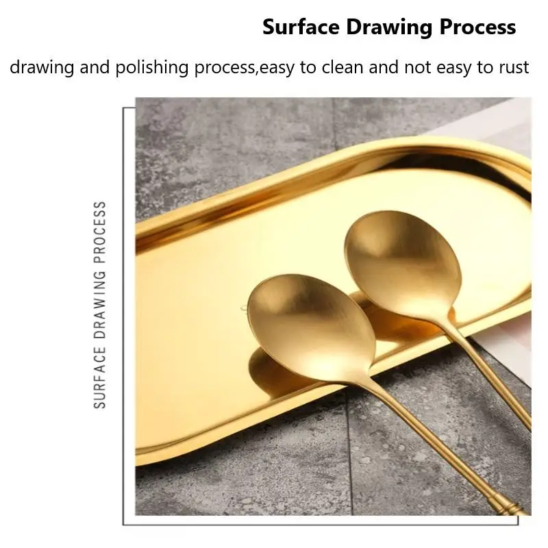 Ложка-вилка из нержавеющей стали толстая круглая ручка для полировки кофе