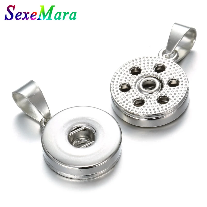 6 шт./лот оптовая продажа 18 мм застежка кнопка кулон ювелирные изделия Сделай Сам