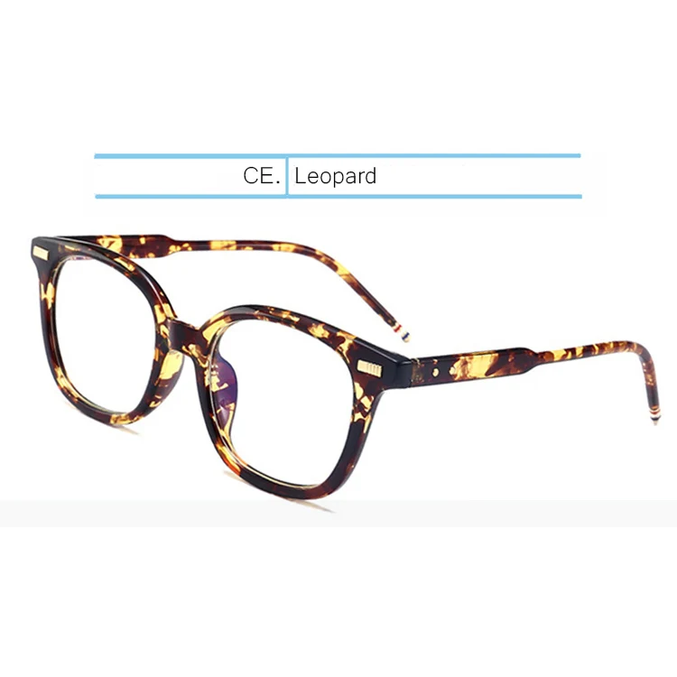 Leopard IVSTA Tom TB 402, роскошные брендовые дизайнерские очки, анти синий светильник, оправа для мужчин и женщин, очки для компьютерных игр, близорукость по рецепту - Цвет оправы: Leopard