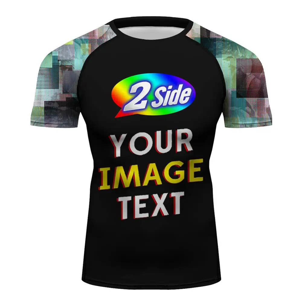 Мужская быстросохнущая спортивная одежда BJJ MMA Спортивная футболка с длинным