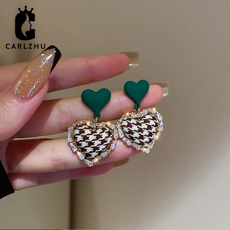 

Серьги-подвески женские из серебра 925 пробы в клетку