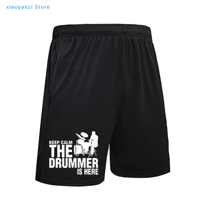

Summer New A drummer and drums Man Custom Sports Shorts Set Casual Keep Calm The Drummer Is Here Sweatpants Men Fitness Pants
