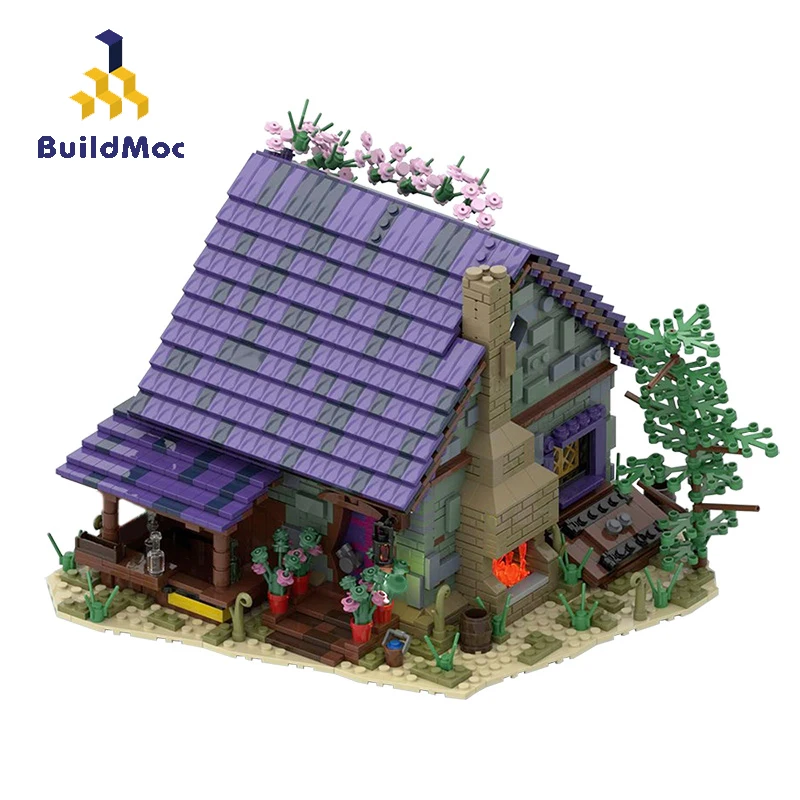 

BuildMoc City Buildings Garden House Architecture Building Blocks MOC City Street View Summer Resort Brick Toy For Children Gift