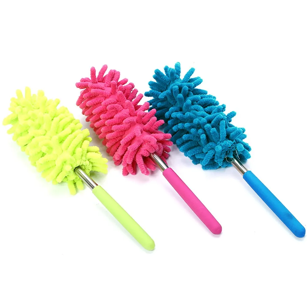 Telescopic Microfibre Duster Extendable Cleaning Home Car Cleaner Dust Handle Mites Portable Dusting Brush Sweep Tool Xmas | Дом и сад