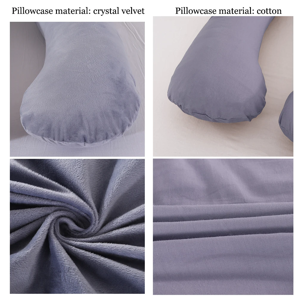 

Dropshipping Pregnant Women Sleeping Support Pillow Cotton Pillowcase U Shape Maternity Pillows Pregnancy Side Sleeper Bedding