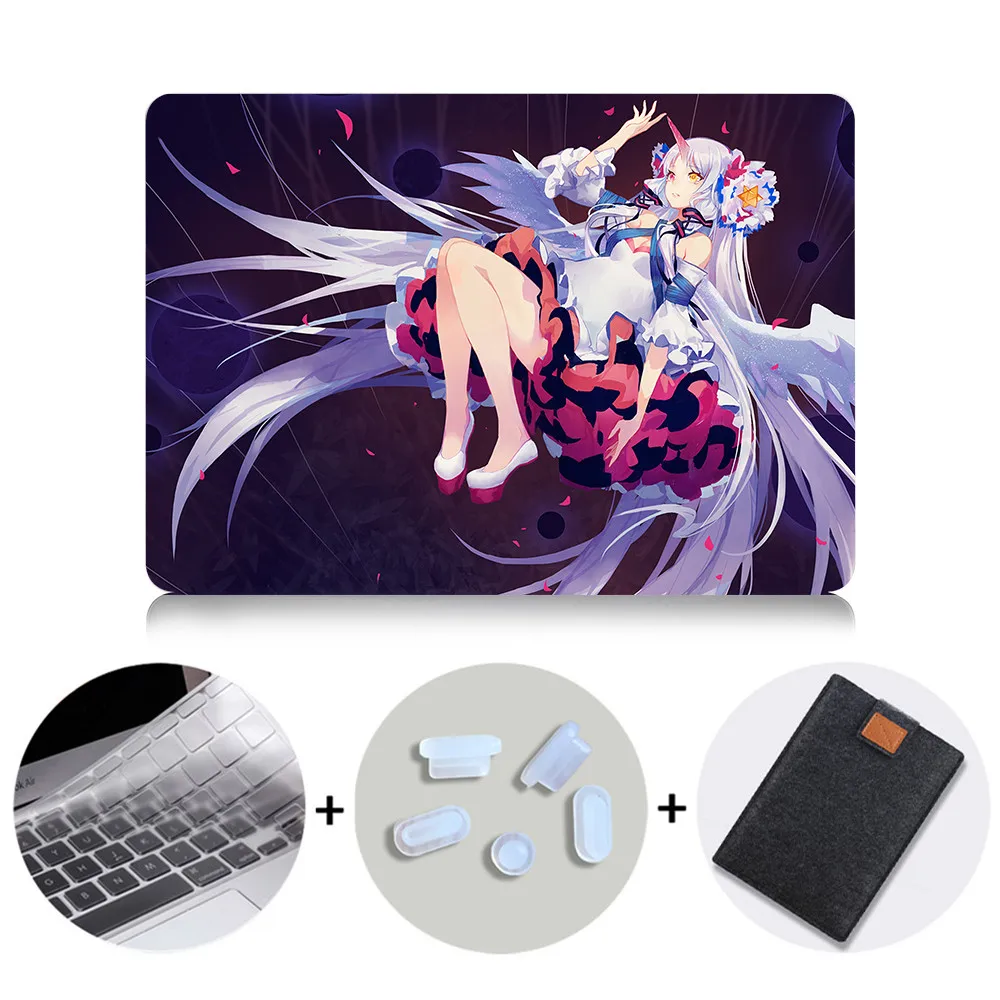 MTT милый чехол для ноутбука Macbook Air Pro retina 11, 12, 13, 15 дюймов с сенсорной панелью, мультяшный чехол с аниме, 13,3 дюймов, сумка для ноутбука - Цвет: MB06