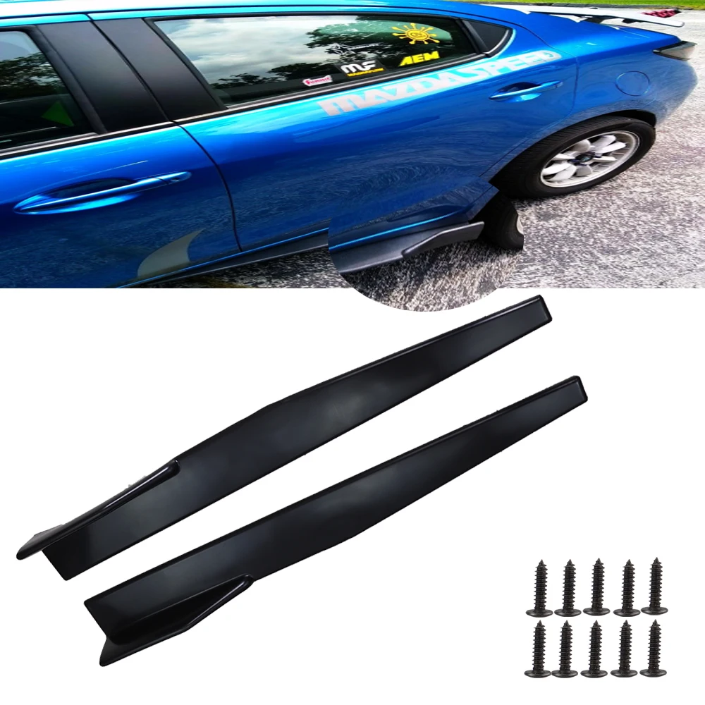 

2pcs 74.5cm Universal Car Side Skirt Rocker Splitters Winglet Wings Diffuser Professional Auto Car Accessories Car tuning Hot