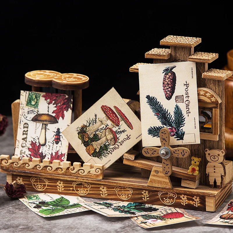 8 шт./упак. ретро большие растения наклейка с изображением набор для скрапбукинга