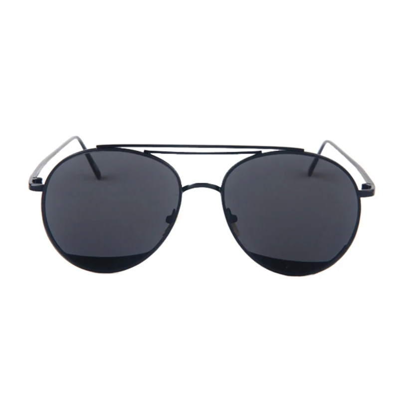 Винтажные круглые солнцезащитные очки со светоотражающим покрытием модные