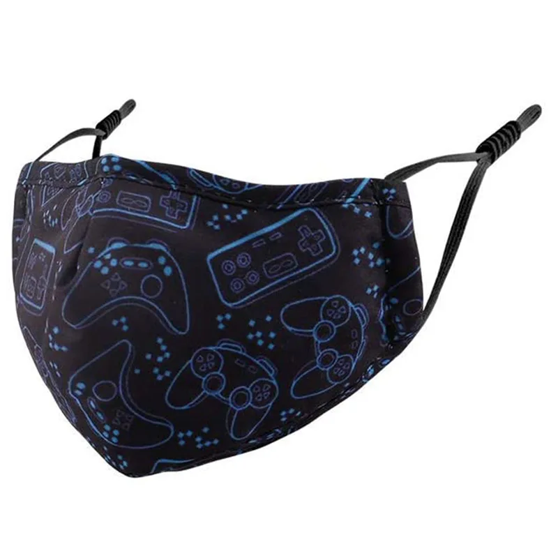 3D детская черная маска для лица синяя зеленая мультяшная новая дышащая против