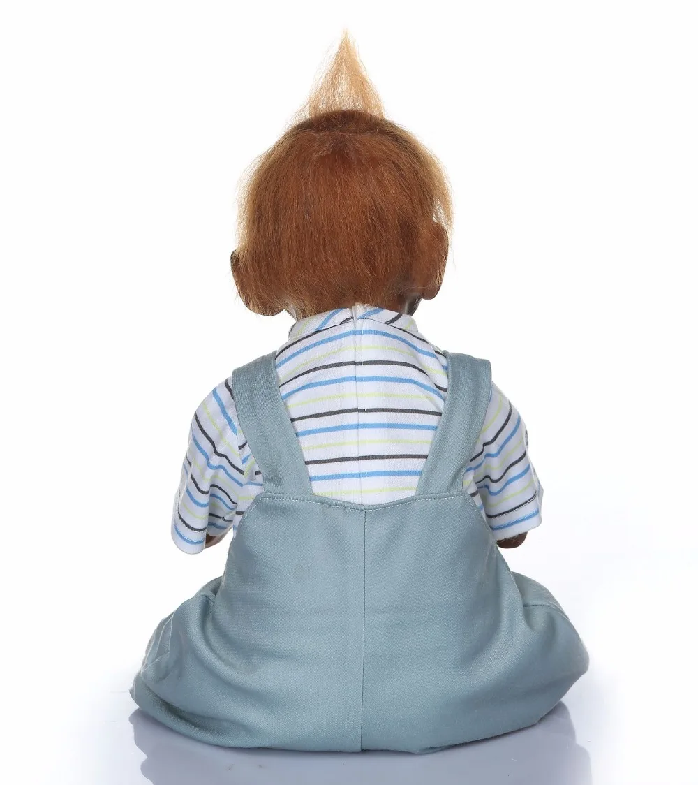 Кукла Обезьяна реборн малыш 20 дюймов 52 см Мягкий тканевый корпус силиконовые