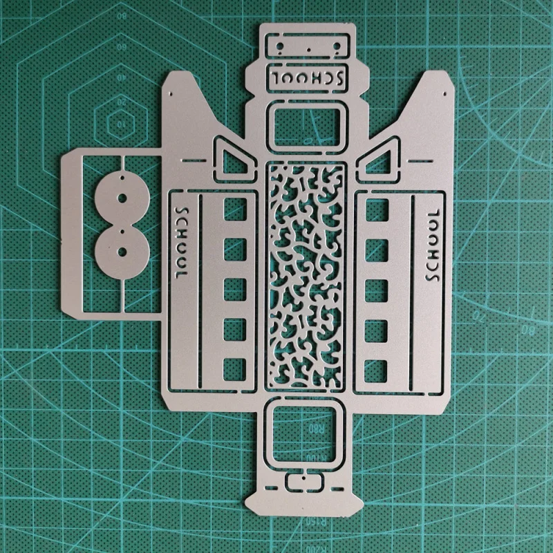 Пресс-формы в виде школьного автобуса 2020 для скрапбукинга подарочных открыток на