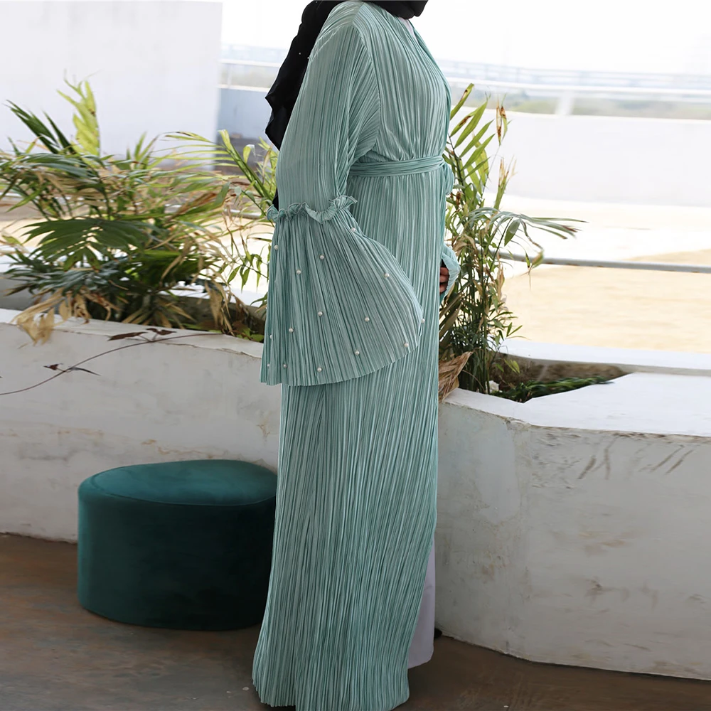 Рамадан ИД арабский абайя Дубай размера плюс Турция кимоно кардиган хиджаб