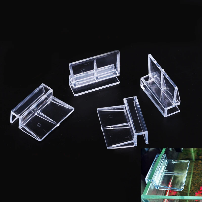 

Hot 6/8/10/12mm Acrylic Aquarium Fish Tank Glass Fixed Cover Clip Clamp Bracket Holder Shelf Lamp Filter Barrel Rack Support