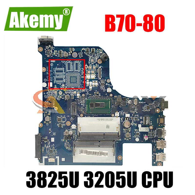 

Akemy AILG1 NM-A331 For Lenovo B70-80 G70-80 Z70-80 Z70-70 G70-70 B70-70 Laptop Motherboard Pentium CPU 3825U 3205U 100% Test