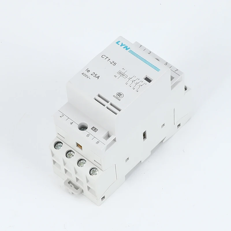 

CT1-25 4P 16A 20A 25A 220V 400V~ 50/60HZ Din rail Household ac Modular contactor 4NO 2NO 2NC 4NC