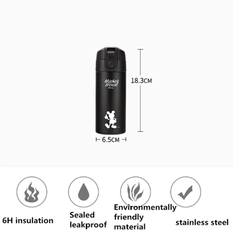 Детская кружка из нержавеющей стали с двумя крышками 360 мл|Чашки| |