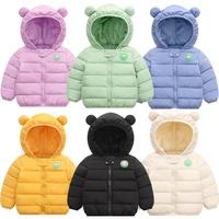 cute baby girls jacket kids light cotton clothes with ear hoodie spring girl clothes infant childrens clothing for boys coat
