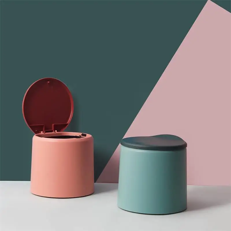 Мусорная корзина настольная для кухни ванной комнаты двухслойная мусорная