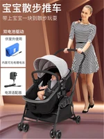 baby stroller can sit reclining high landscape child four wheeled folding trolley bed dual purpose electric pram