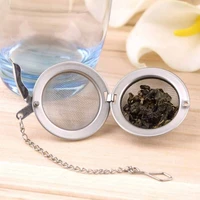 tea infuser stainless steel sphere mesh tea strainer coffee herb spice filter diffuser handle tea ball