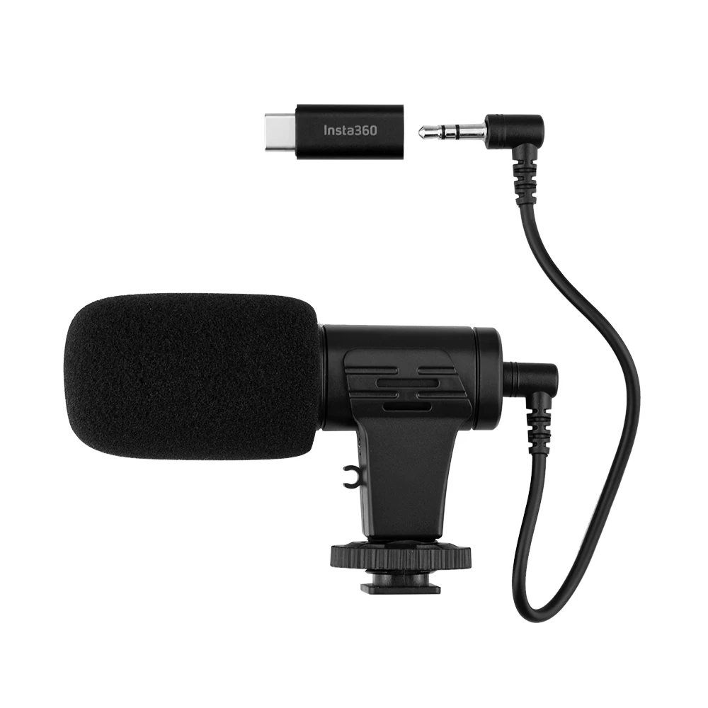 100% для Insta360 ONE R Mic адаптер Запись видео удлинитель микрофон Аксессуары экшн