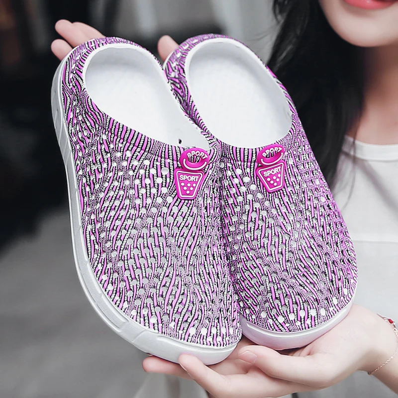 Сандалии женские камуфляжные из ЭВА пропускающие воздух шлепанцы для ходьбы