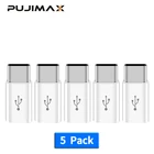 Адаптер PUJIMAX 5 шт. адаптер Micro Usb папа-Тип C конвертер адаптер для Huawei Macbook Oneplus Xiaomi HTC зарядное устройство адаптер