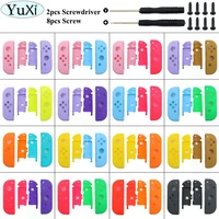 yuxi replacement housing hard shell skin case for nintend switch ns joy con controller green front cover pink blue yellow