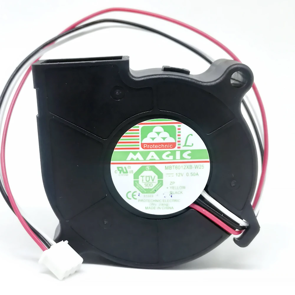 MBT6012XB-W25 6 см 6025 дюйма 60x60x25 мм воздуходувка 12 В для 330 Вт освещения скоросветильник